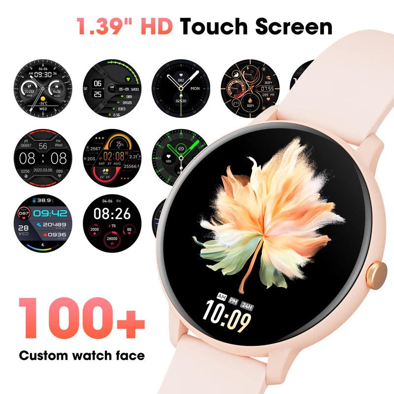 Karchilor 2024 Women’s Smartwatch Bluetooth Call 1.39" Touch Screen