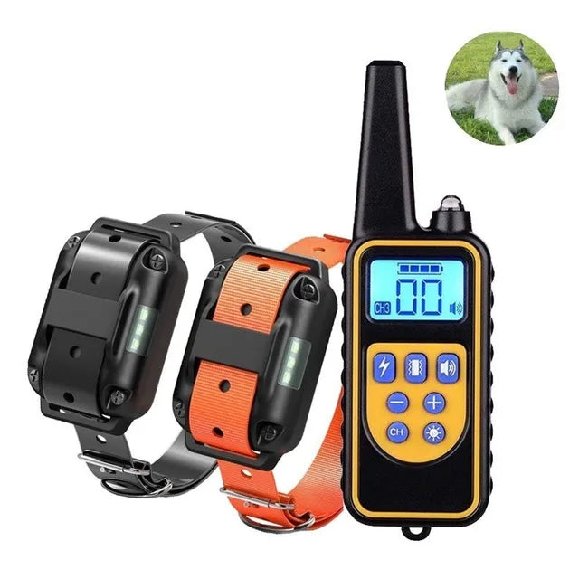 Electric Pet Training Collar with Remote Control