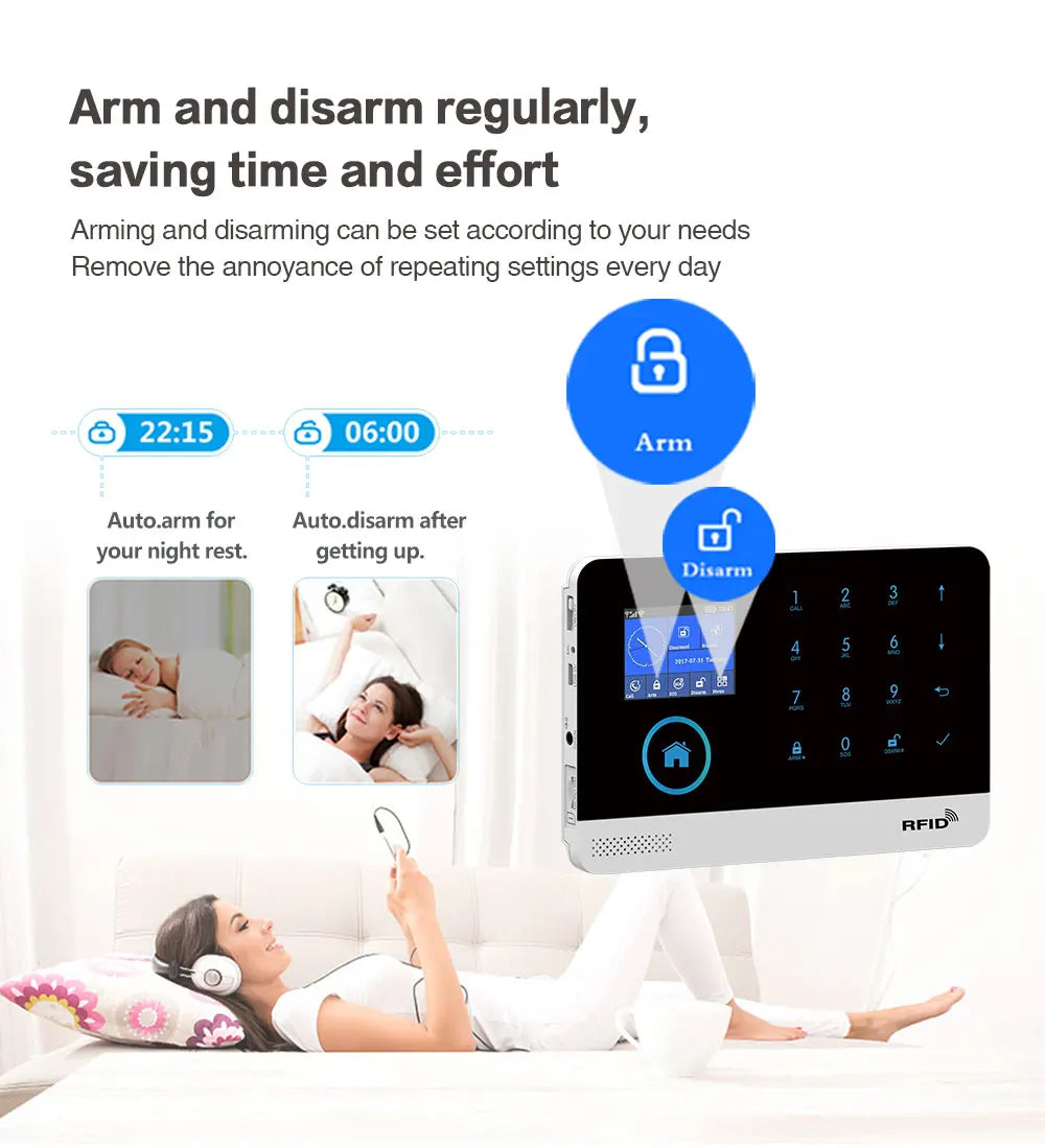 4G WiFi Home Security Alarm System