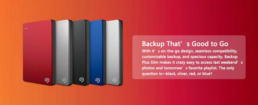 Seagate Portable External Backup Hard Disk