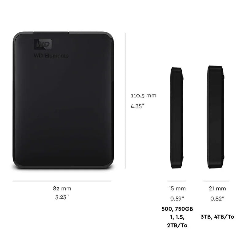 WD Elements Portable External Hard Drive