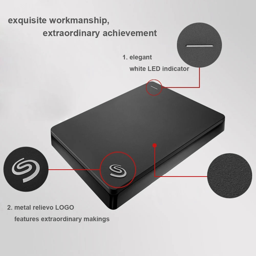 Seagate Portable External Backup Hard Disk