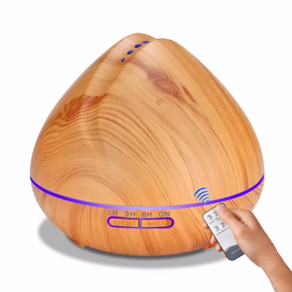 Remote Control Ultrasonic Humidifier Essential Oil Diffuser With 7 Color LED