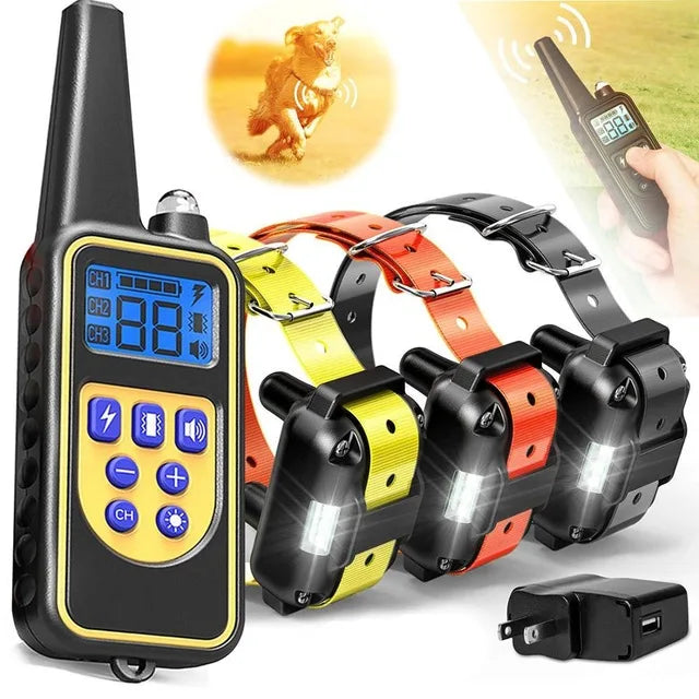 Electric Pet Training Collar with Remote Control