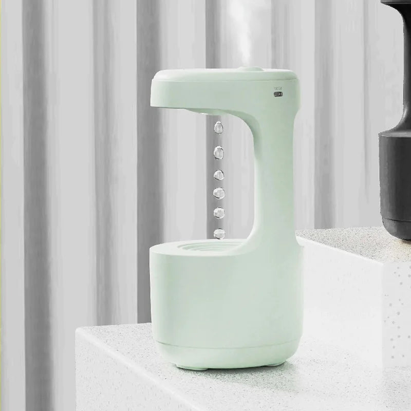 Anti-Gravity Ultrasonic Humidifier with Dual Power-Off Protection