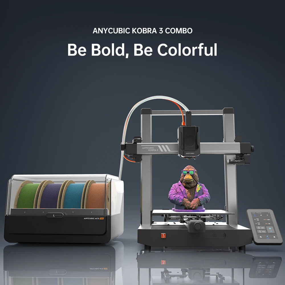 ANYCUBIC Kobra 3 Combo FDM 3D Printer