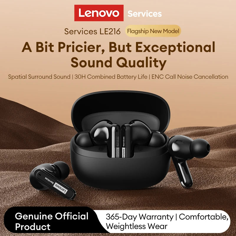 Lenovo LE216 Bluetooth 6.0 In-Ear Earphones Active Noise Cancellation Earbuds