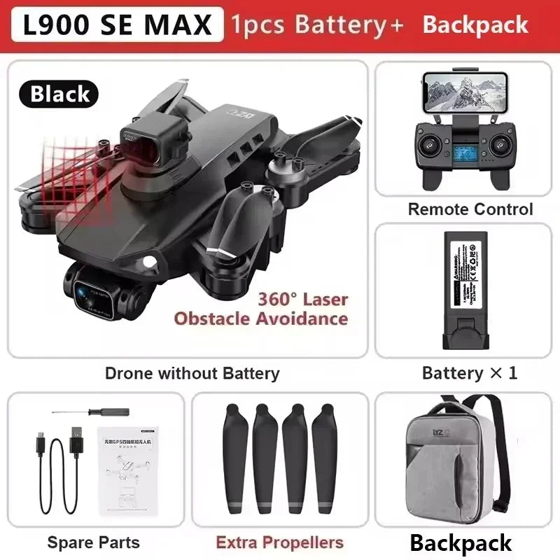 Drone L900 Pro 4K Camera GPS Brushless Foldable Quadcopter