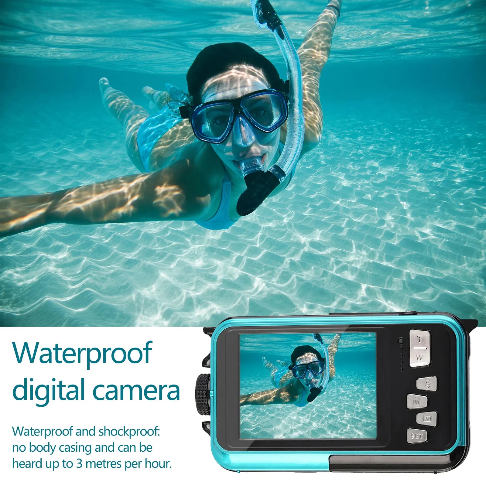 Automatic Flash Underwater Camcorder