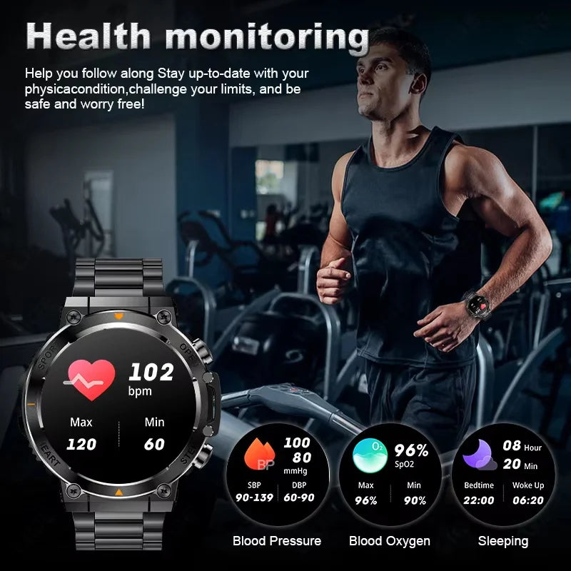 2026 Men Fitness Smart Watch Bluetooth Calling