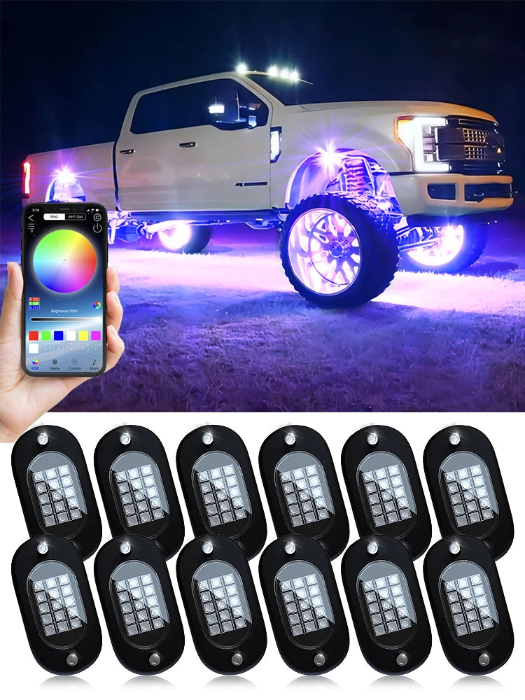 RGB LED Neon Car Underglow Chassis Lights with Music Sync