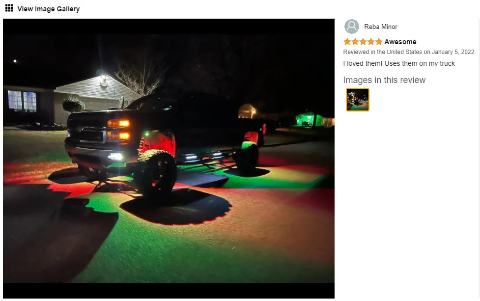 RGB LED Neon Car Underglow Chassis Lights with Music Sync