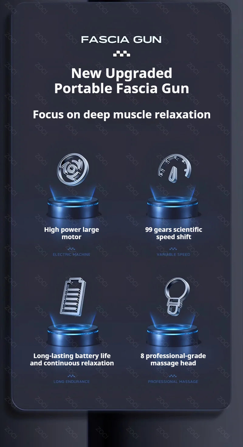 Professional Mini 99 Speed Deep Tissue Muscle Vibrating Massage Gun