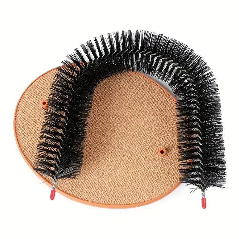 Cat Toy Arch Self-Groomer With Scratching Pad