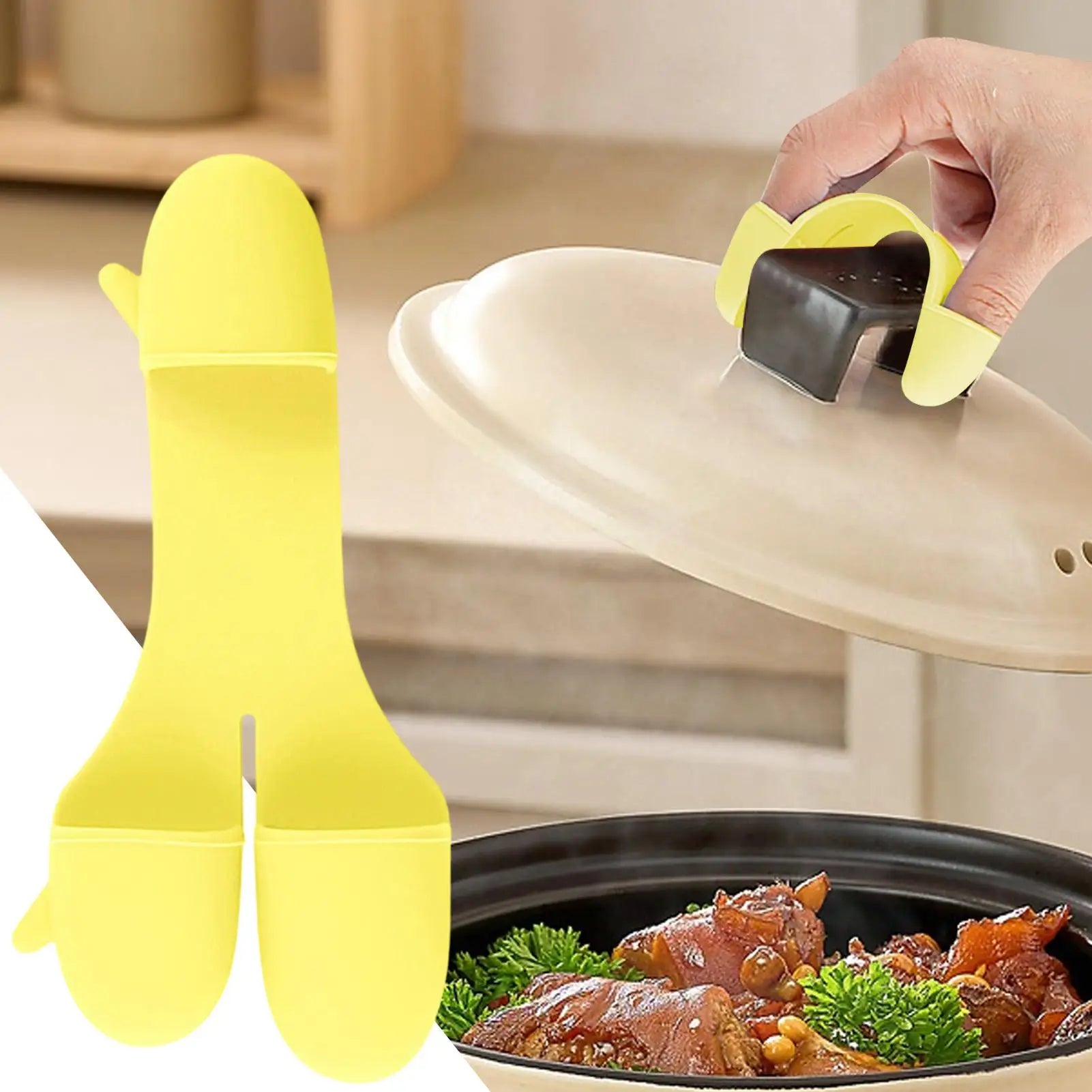 Silicone Heat Resistant Oven Grip 3 Finger Design