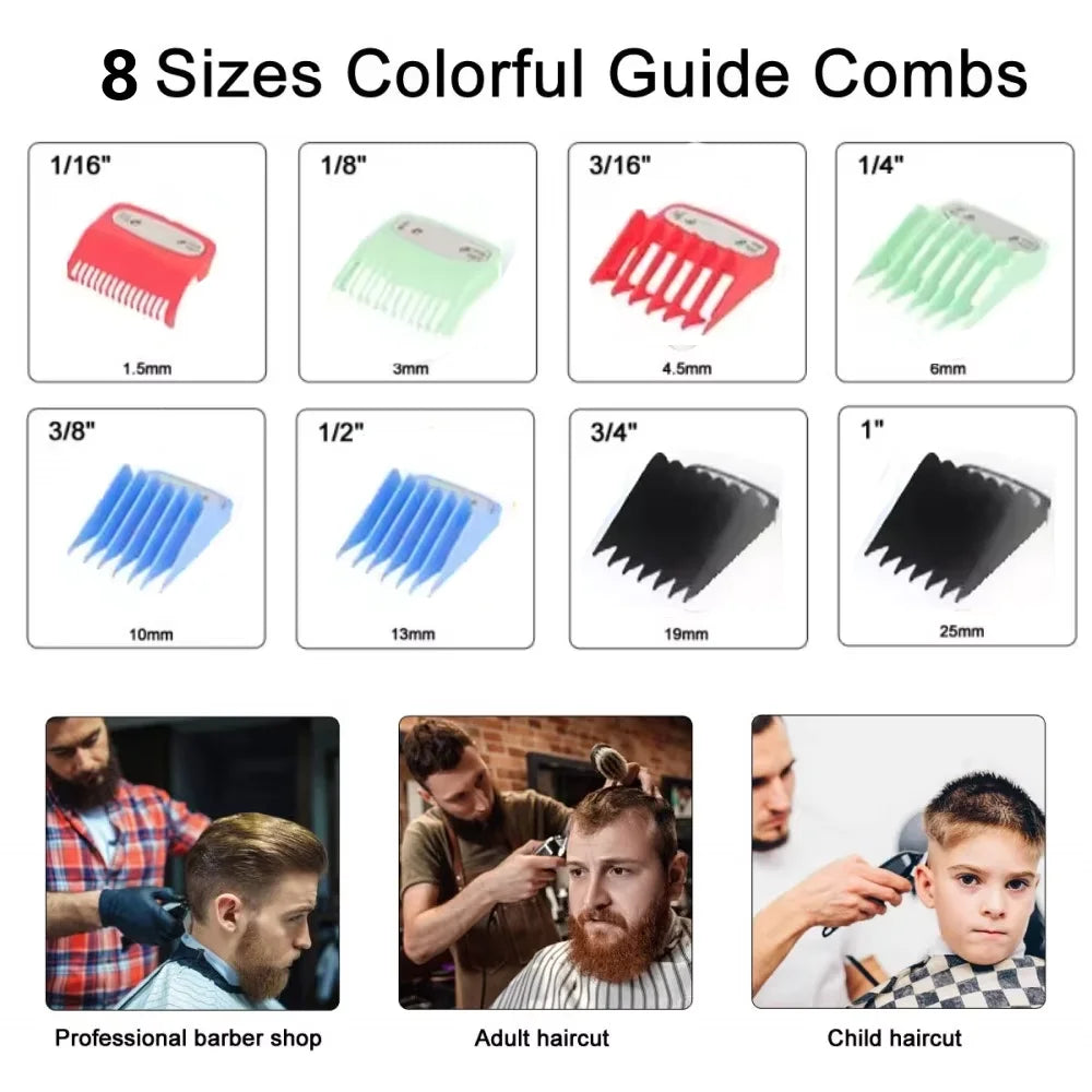 Kemei 1990 professional men's hair clipper with LCD display