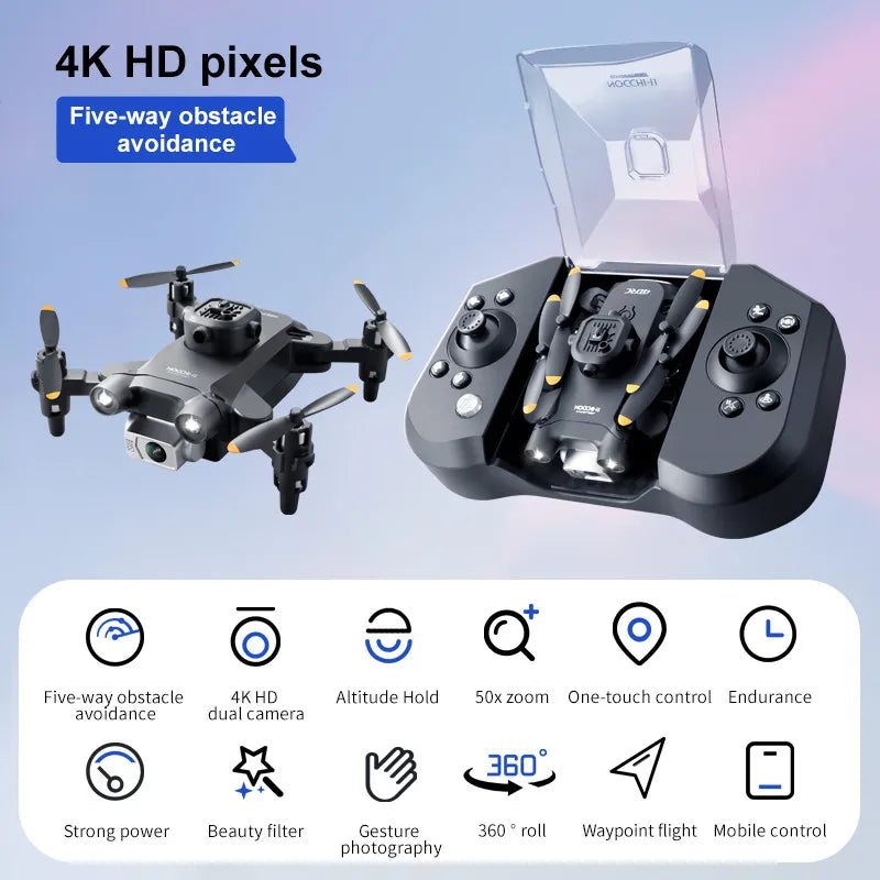 4D-V30 Mini Drone with HD 4K or 1080P Camera Five-sided Obstacle Avoidance Quadcopter
