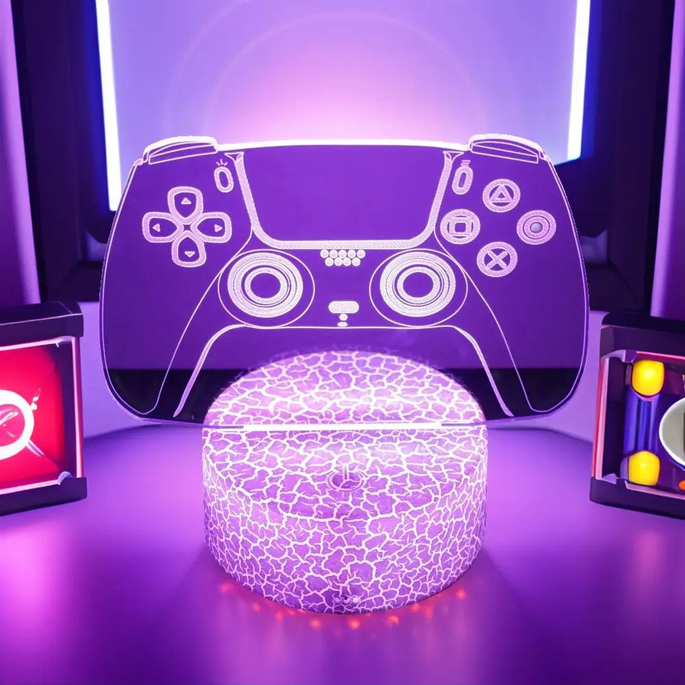 NEON GAMER 3D Lamp - LED Night Light