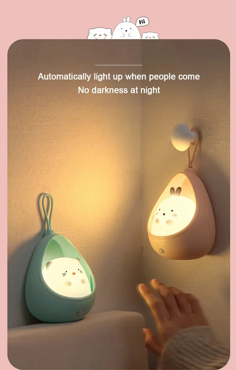 LED USB Rechargeable Intelligent Human Sensing Sleep Light Night Light