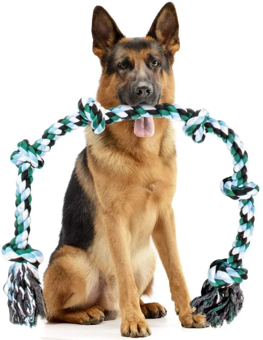 Giant Dog Rope Toy – 42" Indestructible 6-Knot Tug