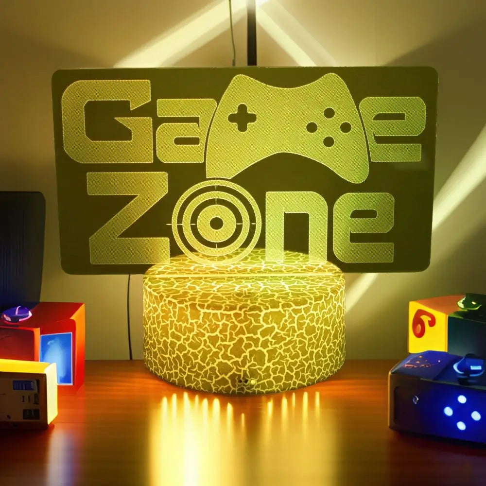 NEON GAMER 3D Lamp - LED Night Light