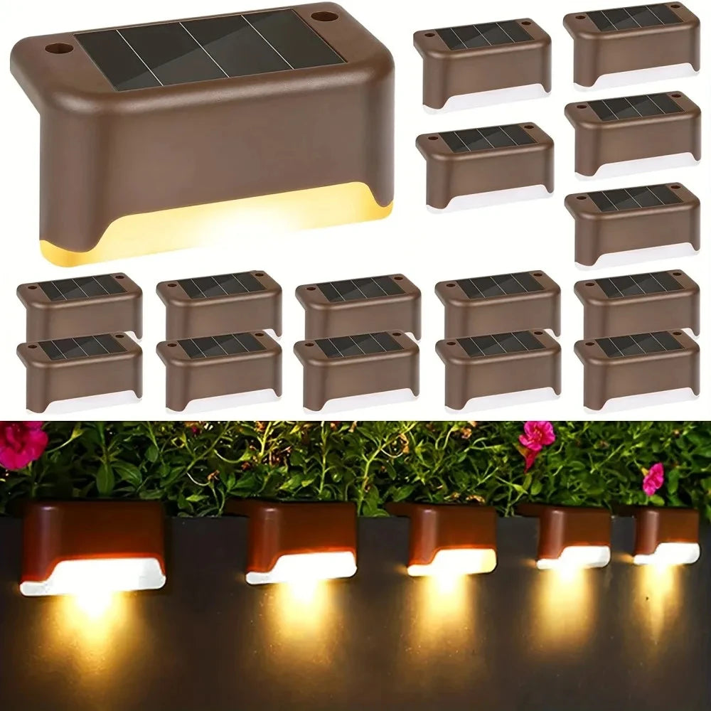 4-Pack LED Solar Stair Lights