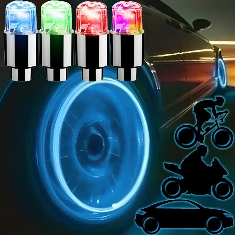 Car Hub Ambient Light – LED Tire Lights for Bicycle and Car