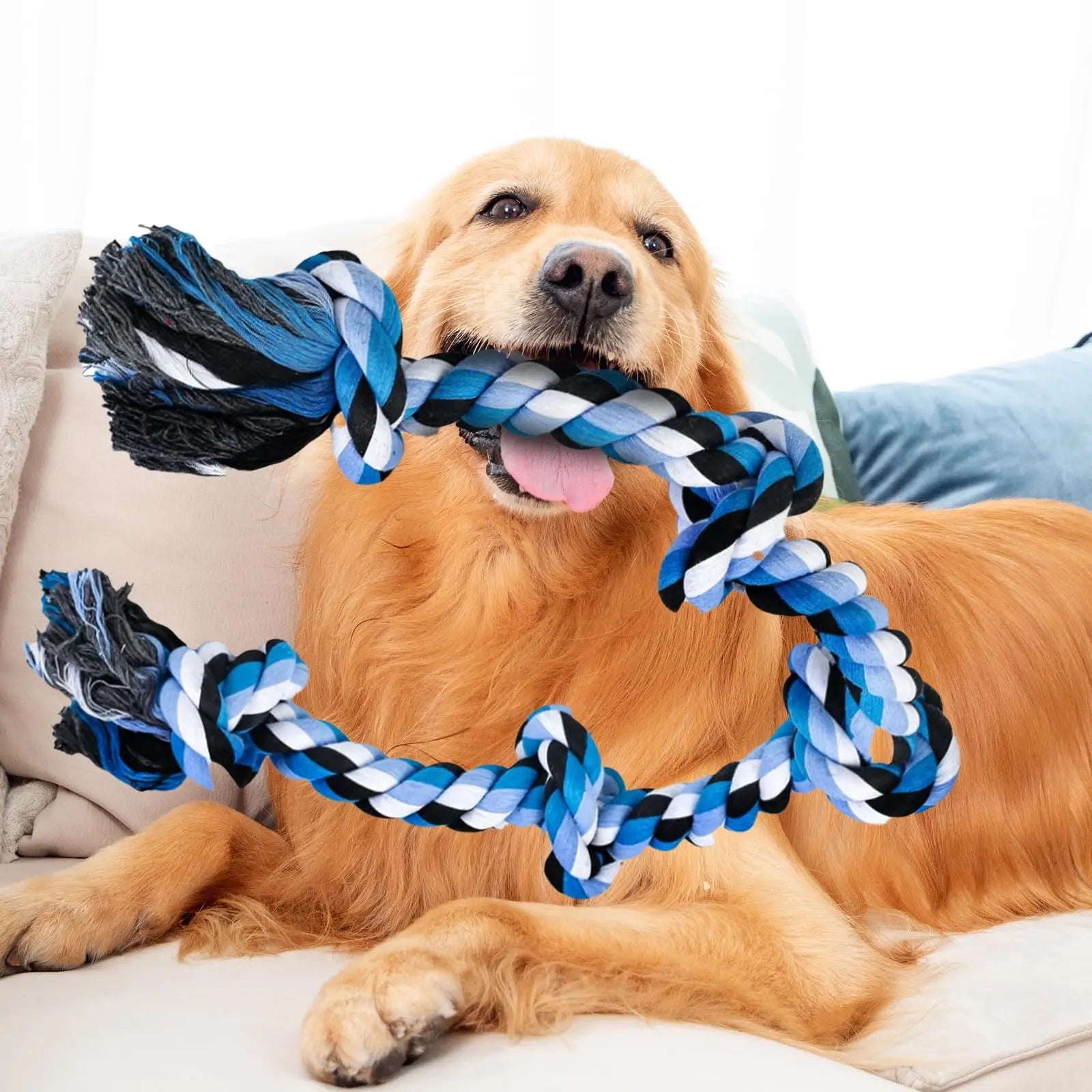 35" Indestructible Dog Rope Toy