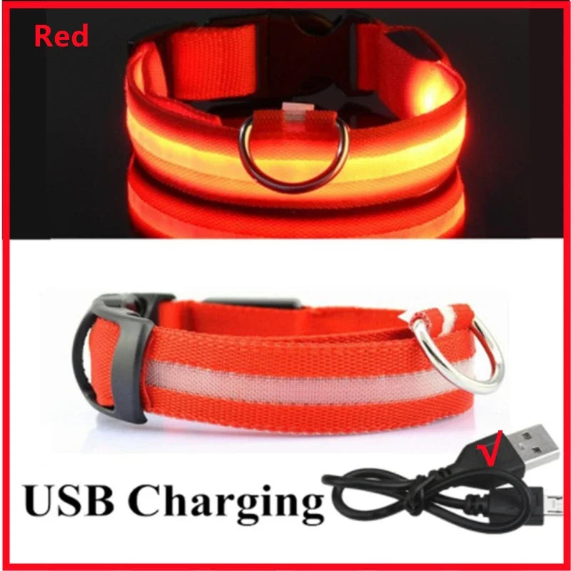 3 Modes Dog Luminous LED USB Charging Collar