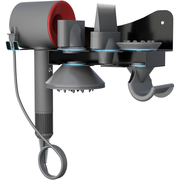 Wall Mounted Hair Dryer Holder and Tool Organizer for Dyson Hair Dryer