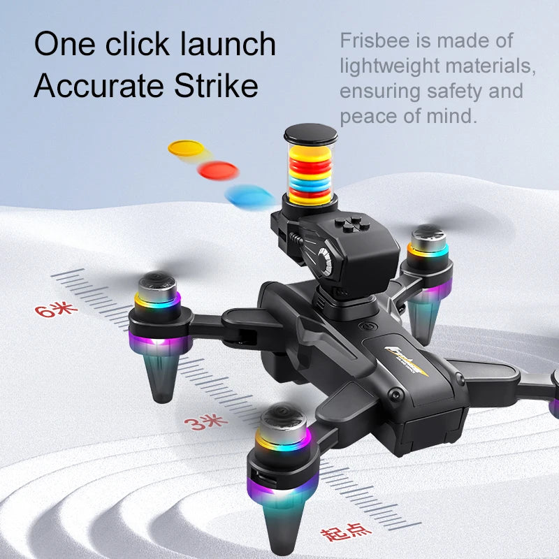 K22 MAX Frisbee Launch Drone with HD Dual Camera Remote Control Quadcopter