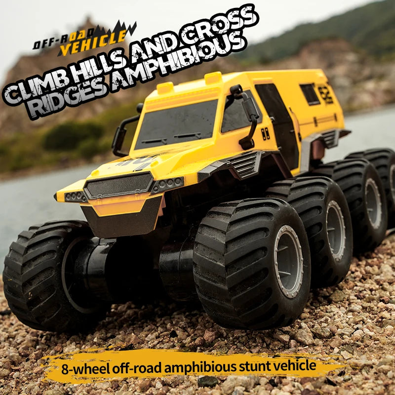 8x8 RC Car 8WD Amphibious Stunt Vehicle