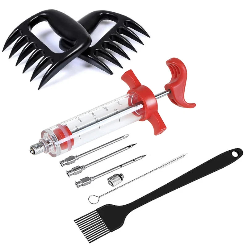 Stainless Steel Spice and Flavor Injector Syringe Set