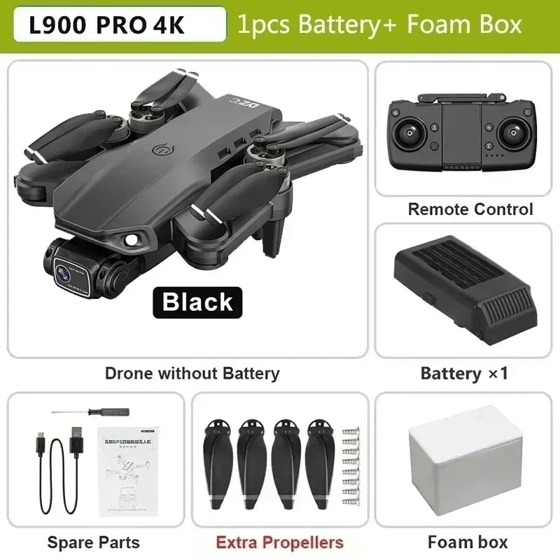 Drone L900 Pro 4K Camera GPS Brushless Foldable Quadcopter