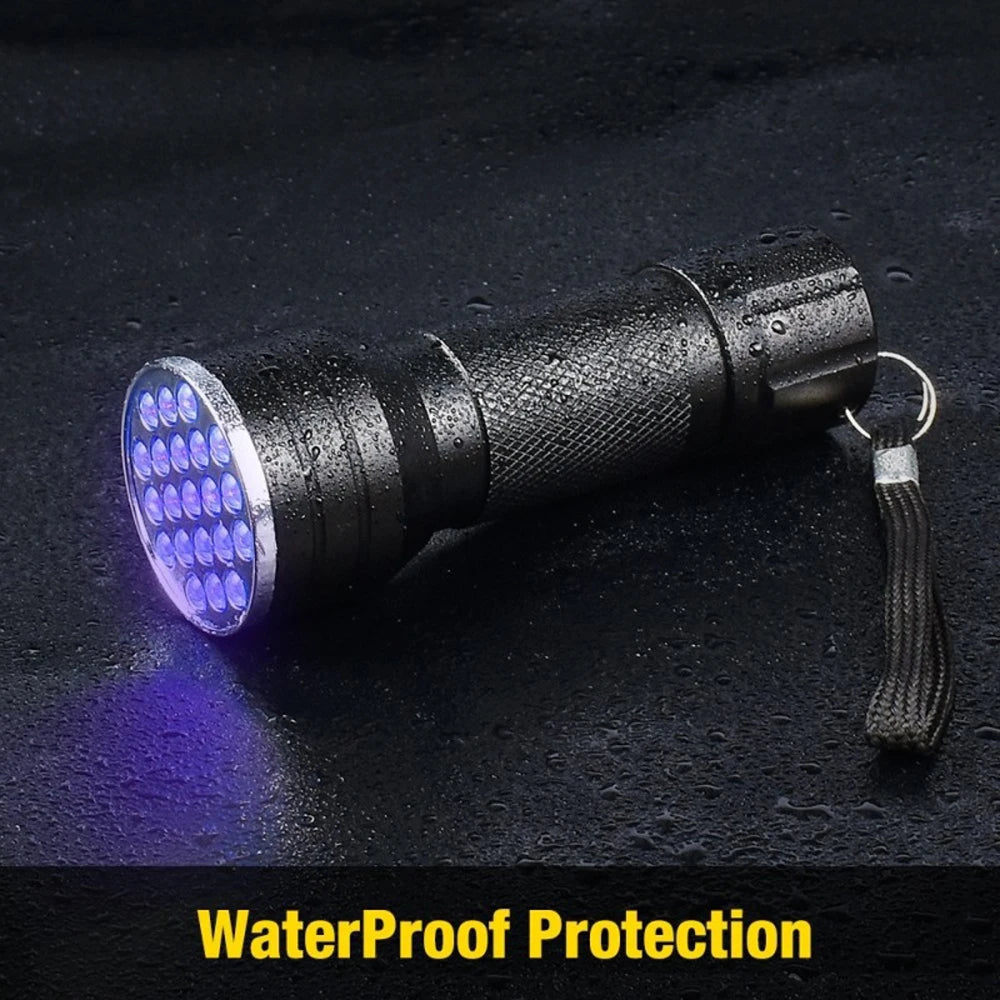 Portable 21 LED UV Ultraviolet Flashlight