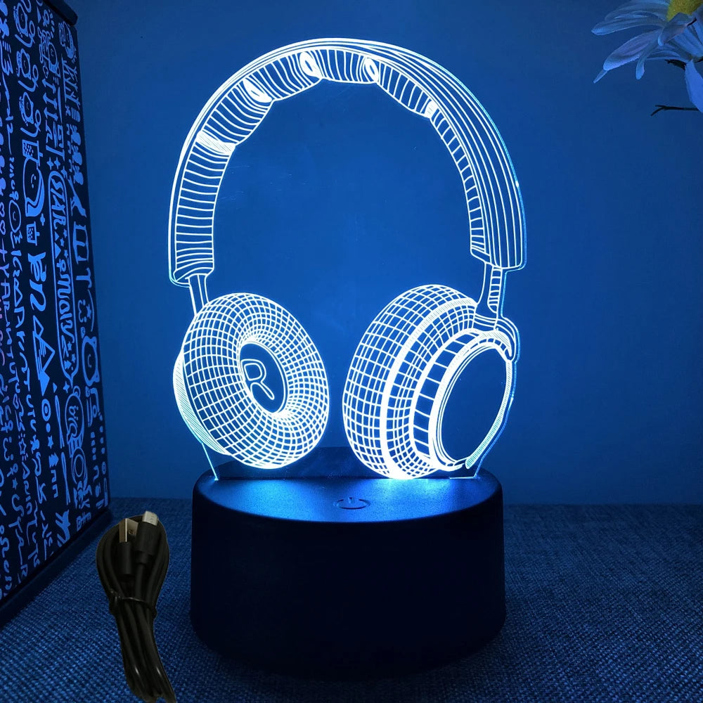 NEON GAMER 3D Lamp - LED Night Light