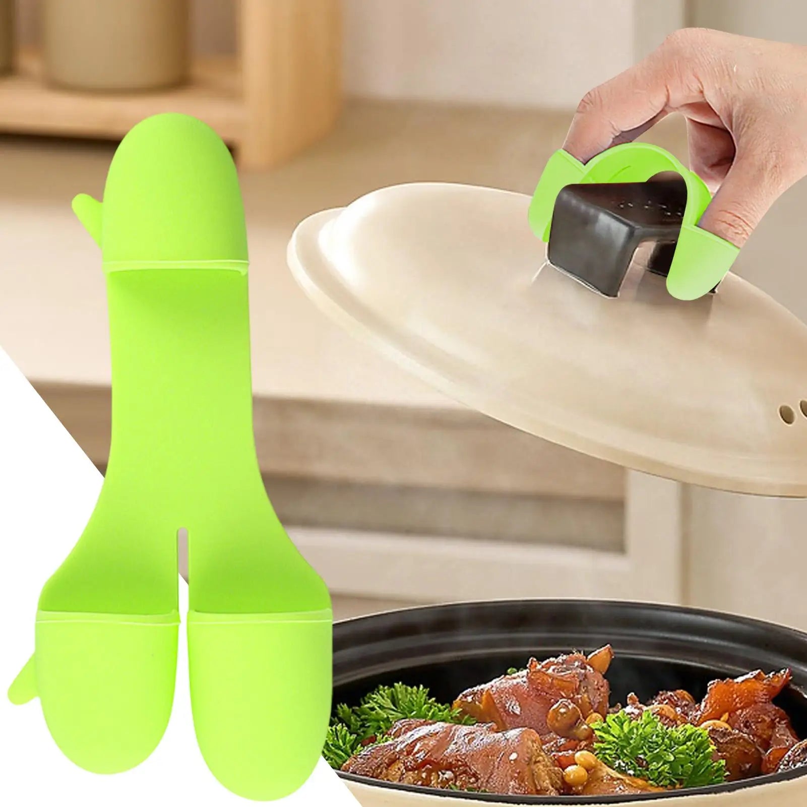 Silicone Heat Resistant Oven Grip 3 Finger Design