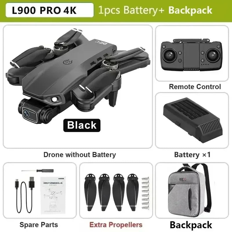 Drone L900 Pro 4K Camera GPS Brushless Foldable Quadcopter