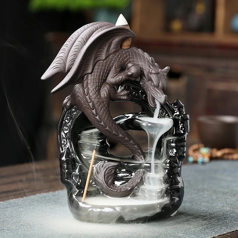 Creative Dragon Waterfall Incense Burner