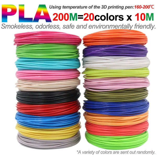 PLA Filament for 3D Printer – 1.75mm Diameter, Multiple Colors