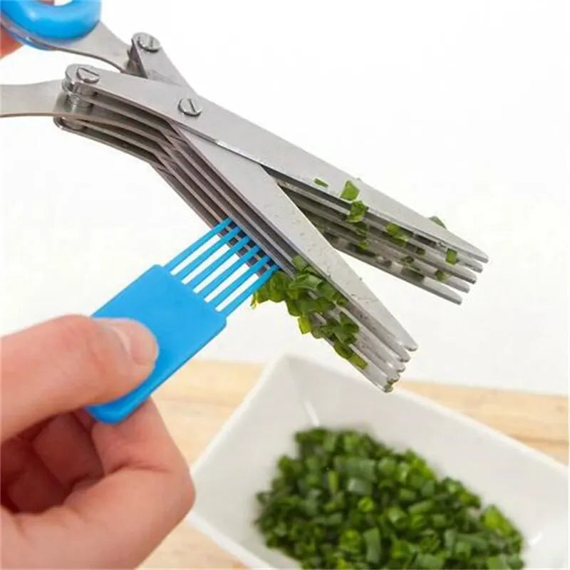 Multifunctional Multi-Layer Stainless Steel Kitchen Scissors