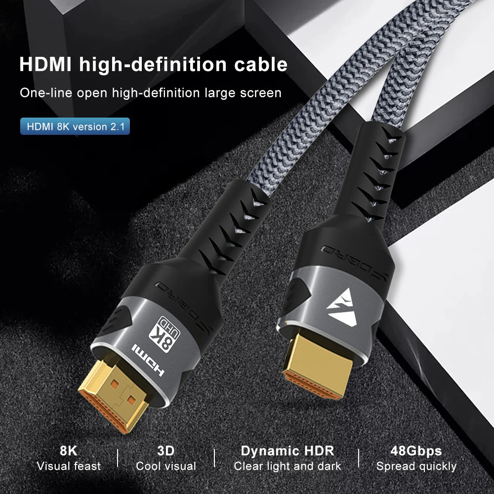 8K HDMI-Compatible Cable