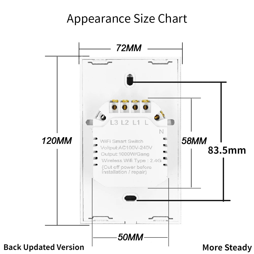 US WiFi Smart Wall Switch