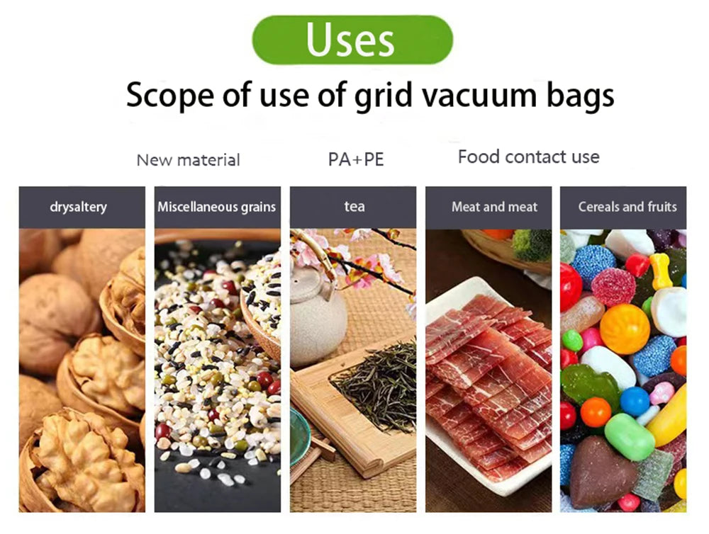 500cm Roll Food Storage Vacuum Bags