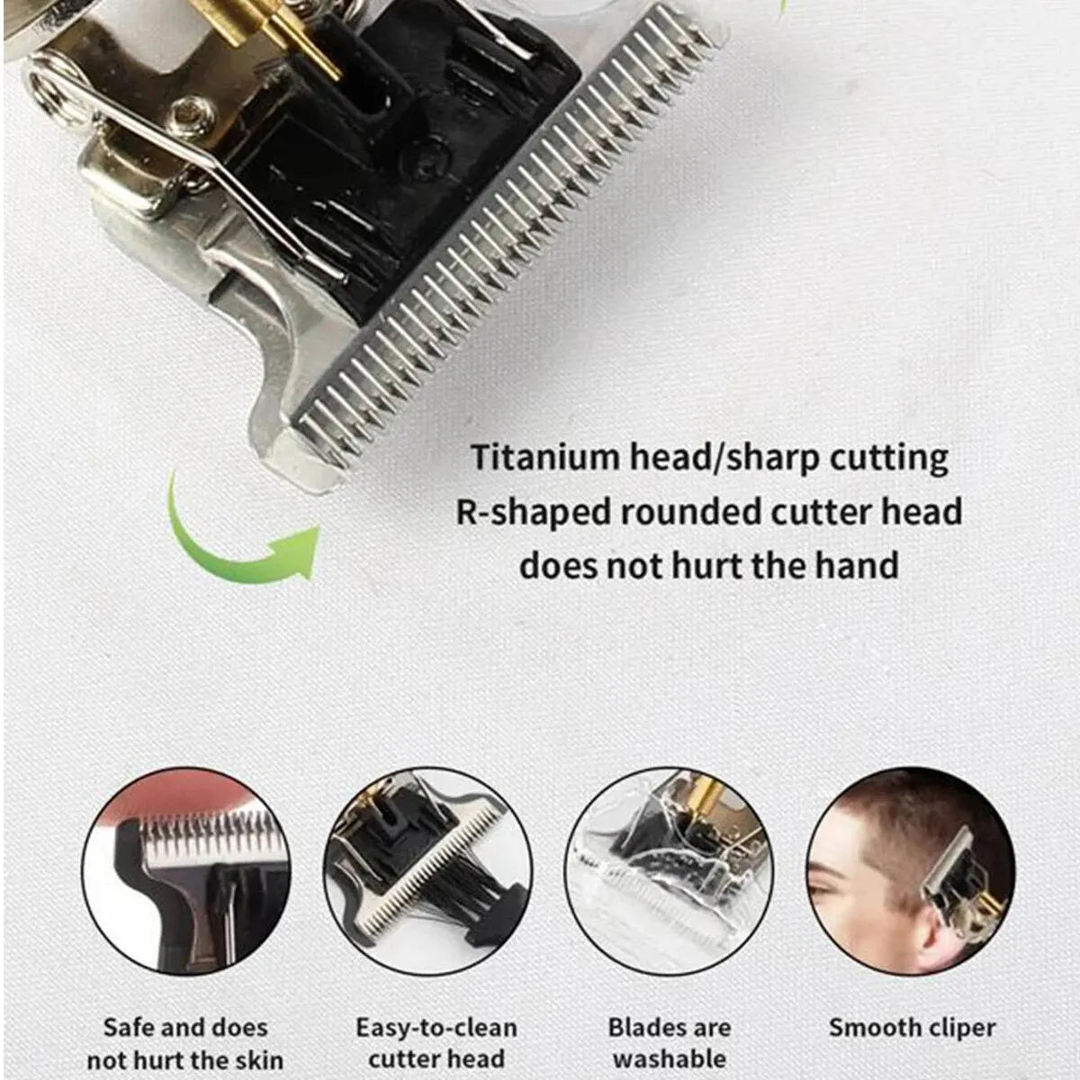 Electric Hair Clipper - Rechargeble Hair Trimmer for Men