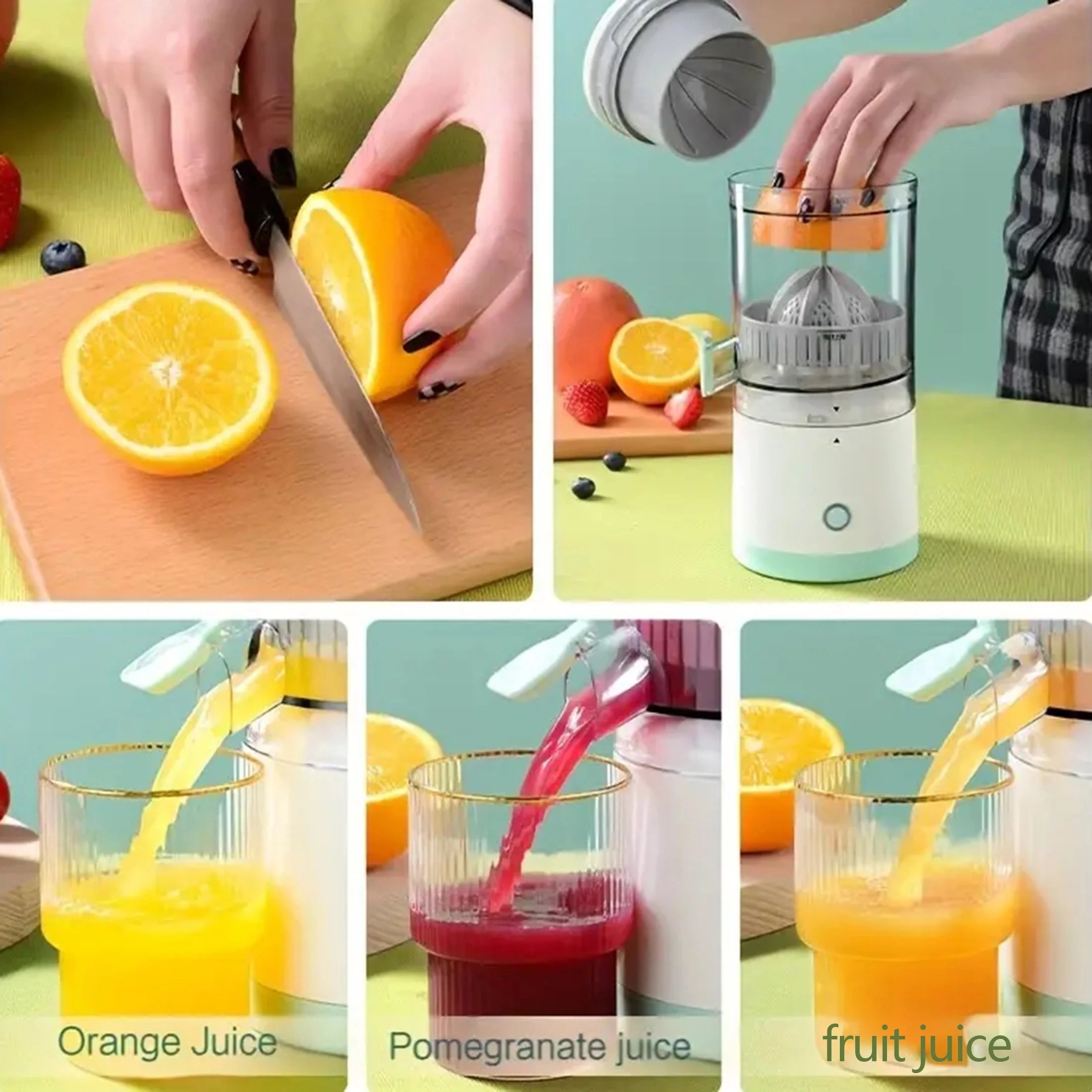 Electric USB Rechargeable Citrus Juicer