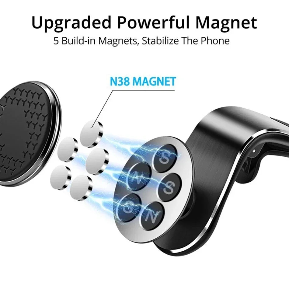 Magnetic Car Phone Holder Air Vent Clip Mount