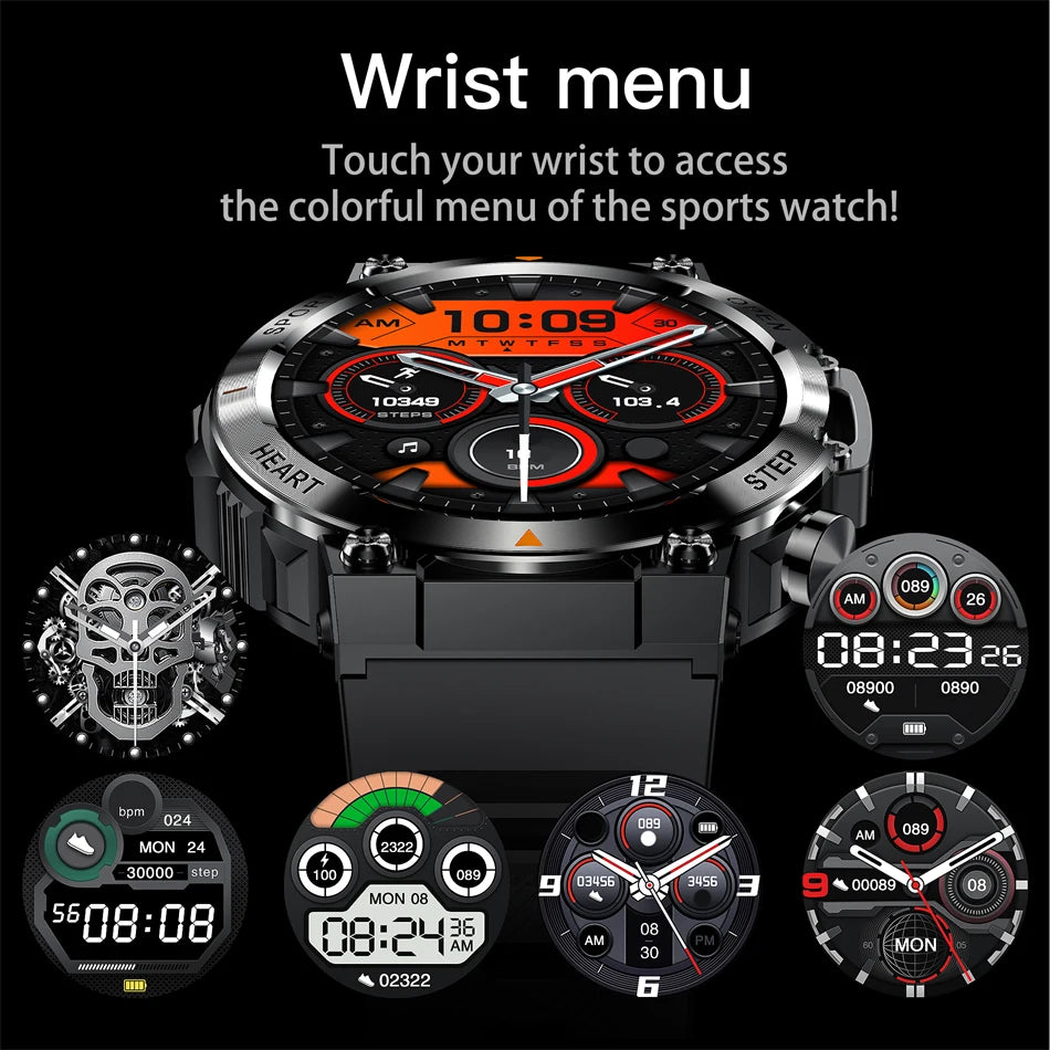 2026 Men Fitness Smart Watch Bluetooth Calling