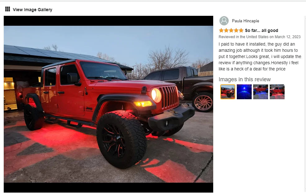 RGB LED Neon Car Underglow Chassis Lights with Music Sync