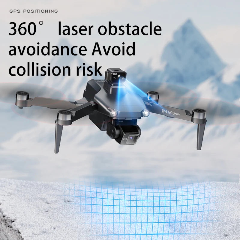 L600 Pro MAX 4K or 8K 3-Axis Gimbal GPS and Obstacle Avoidance 5G WIFI Quadcopter Drone